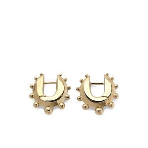 Phoebe Philo Women Beaded Small Silver Earrings